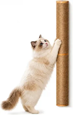 Imagen del producto de Soporte de pared para rascador de sisal, 83 cm, para gatos