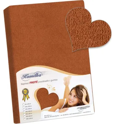 Obrázok produktu pre Froté prestieradlo - hnedé - 90x200