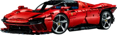 Produktbild von LEGO 42143 Technic Ferrari Daytona SP3 Modellauto-Bausatz im Maßstab 1:8, roter Super-Sportwagen, erweitertes Auto-Modell Sammlerstück, Ultimate Car Concept