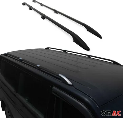Zdjęcie produktu dla Relingi dachowe Bagażnik dachowy do VW Caddy 2020-2025 Long L2 aluminium czarny