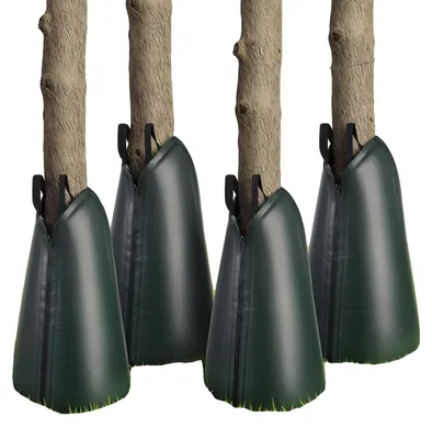Productafbeelding van VEVOR boomwaterzakken, set van 4, 75,7 liter, PE-waterzakken met rits, waterzakken voor bomen voor 3-4 uur irrigatie, irrigatiezakken, irrigatiesysteem voor de zomer