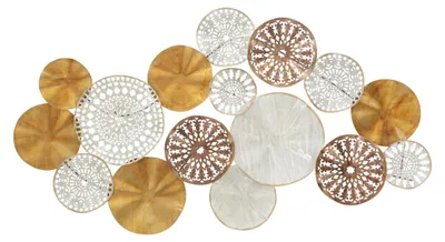 Immagine prodotto di FURNLUX Wall art Triby Gold 125cm / Colore principale: Oro / Dimensioni: 125 x 69 x 6 cm
