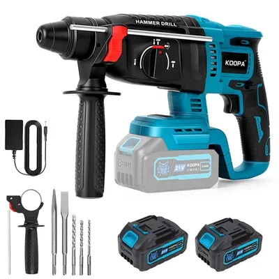 Immagine prodotto di Trapano a batteria Boorhamer - 21 V, 2 batterie - 4000 giri/minuto - Motore brushless