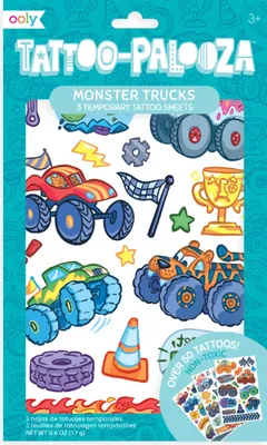 Productafbeelding van Ooly Tattoo Palooza: Tijdelijke tatoeages, monstertruck-thema