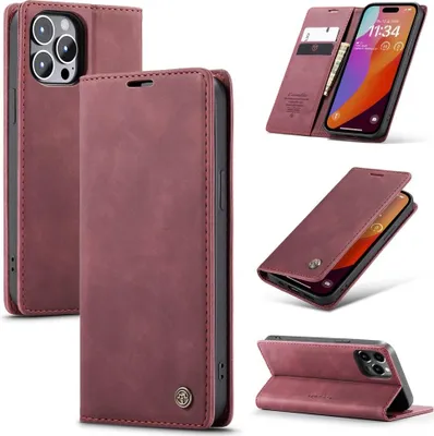 Produktbild von iPhone 16 Pro Hülle - CaseMe 013 Klapphülle - Bordeaux