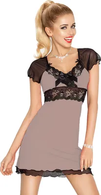 Produktbild von DKaren Nachthemd Gabi Schwarz XS