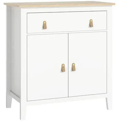 Obrázok produktu pre Komoda – Servírovací stôl – Skriňa do obývačky – Skriňa s 2 dvierkami, zásuvkou, nastaviteľnou poličkou, drevo, 80 x 40 x 90 cm – armygren