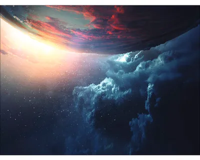 Produktbild von Leinwandbild Spaceclouds II 77x57 cm
