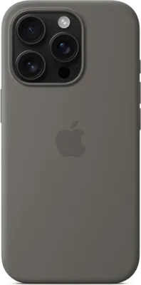 Produktbild von Silikon Case mit MagSafe (grau, iPhone 16 Pro)