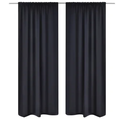 Immagine prodotto di VIDAXL -Vorhänge con fessure 135 x 245 cm schwarz 2 STs