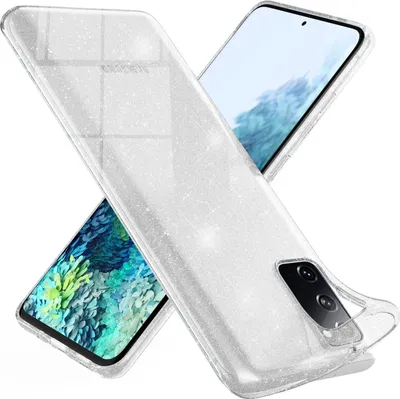 Obrázok produktu pre NALIA Priehľadné trblietavé puzdro na mobilný telefón pre Samsung Galaxy S20 FE, trblietavé puzdro na mobilný telefón Bling Cover Transparent