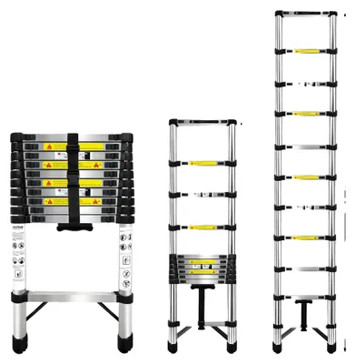 Obrázok produktu pre Teleskopická rebrina, EN131, nosnosť 150 kg, výška 3,2 m, bez háku