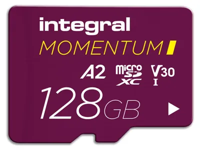 Obrázek produktu pro Integral Momentum I, 128 GB, MicroSD, UHS-I, 210 MB/s, 180 MB/s, Class 3 (U3)
