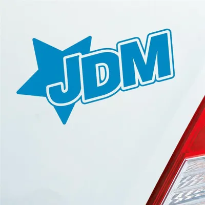 Produktbild von Auto Aufkleber JDM Stern Tuning Star 12x7 cm Hellblau Sticker Heckscheibenaufkleber