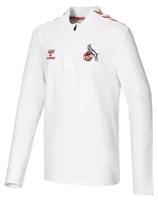 Produktbild von Hummel 1FCK Warm Up Half Zip WHITE/TRUE RED S