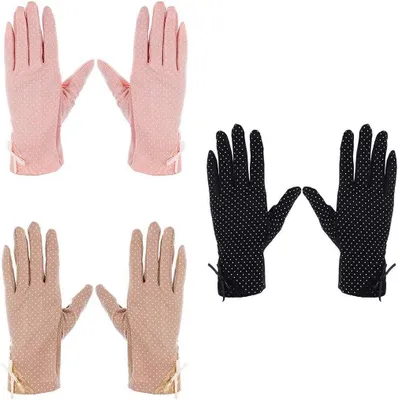 Obrázok produktu pre UV-ochranné rukavice pre ženy, 3 páry, protišmykové, na šoférovanie