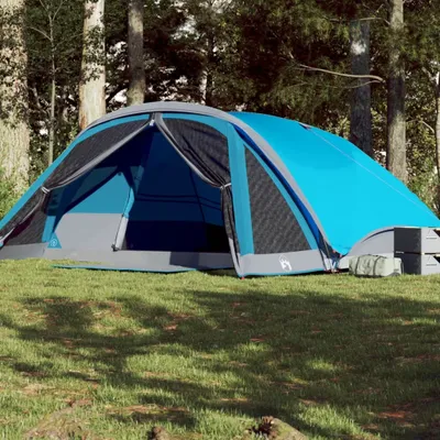 Produktbild von Möbel Familienzelt für 6 Personen Blau Wasserdicht - Campingzelte 94747