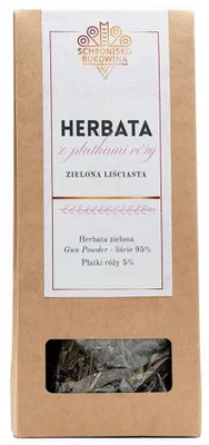 Zdjęcie produktu dla Zielona herbata z płatkami róży - Schronisko Bukowina