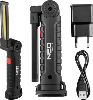 Obrázek produktu pro NEO TOOLS Nabíjecí dílenská lampa 200 lm COB + svítilna