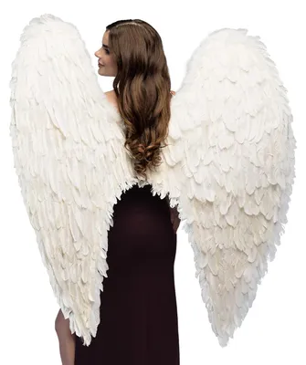Produktbild von Boland - Engel Federflügel, 120 x 120 cm, Angel, Deko, Weihnachten, Valentinstag, Karneval, Fasching, Halloween, Mottoparty, Kostüm, Theater, Accessoire, Verkleidung
