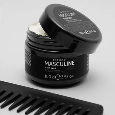 Produktbild von Farmasi Masculine Hair Wax 100 g – Starkes Haarwachs für Männer mit langanhaltendem Halt & natürlichem Finish I KBruShop