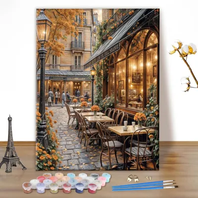 Produktbild von Malen nach Zahlen Set Erwachsene Europäischer Charme 40x50cm Ohne Rahmen