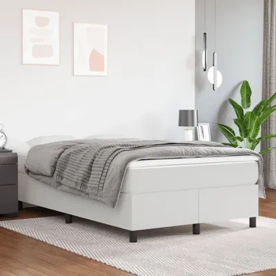Productafbeelding van vidaXL Boxspringbedframe, wit, 120x200 cm, kunstleer