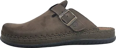 Produktbild von Rohde Herren Pantoffel Clog Nubuk Leder Schnalle Alassio 6794, Größe:46 EU, Farbe:Braun