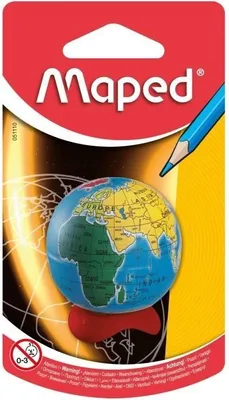 Produktbild von Maped 051110, Manueller Bleistiftspitzer, Mehrfarbig, Metall, Sichtverpackung, 1 Stück(e)