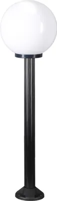 Image de Lampe d'allée Boule Opale 30cm Ø, hauteur 100cm