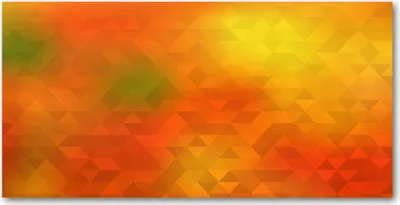 Produktbild von Tulup Glas-Bild -140x70- Wandkunst Dekorative Wand für Küche & Wohnzimmer - Kunst: modern & klassisch - Dreiecke - Orange