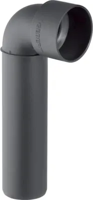 Immagine prodotto di Geberit GE Silent-PP, gomito di raccordo, 90°, d40/46 mm, lungo, sifone, 1 pz.
