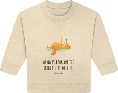 Produktbild von Mr. & Mrs. Panda Organic Baby Pullover Fuchs Sterne 24. - 36. Monat - Natural Raw - Geschenk, Romantik, Positiv, Hoffnung, Optimistisch, Bullover, Mond
