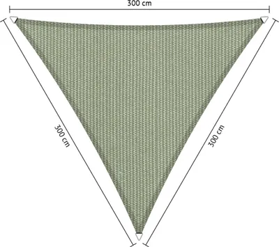 Immagine prodotto di SHADOW COMFORT 3 x 3 x 3 m Tenda da sole triangolare Moonstone Green Same-sided