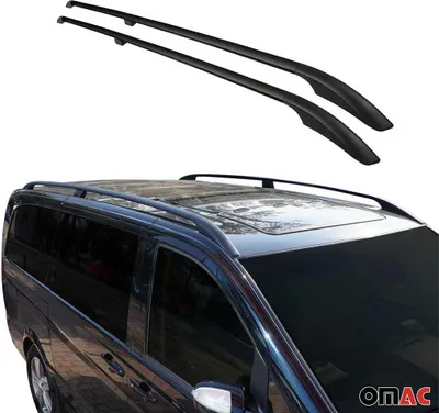Produktbild von Dachreling Dachgepäckträger für VW Caddy 2010-2020 L1 Kurz Alu Schwarz