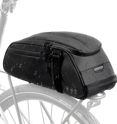 Image de Sacoche de vélo imperméable pour vélos électriques, sac à dos de 8 litres, noir, avec bandoulière pour les trajets quotidiens