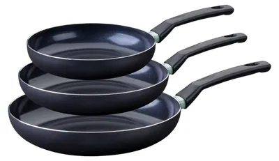 Image de Set de 3 poêles antiadhésives céramique 24, 28 et 30 cm Fackelmann Brandao