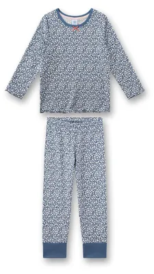 Immagine prodotto di Pigiama da notte blu per bambine Sanetta | Comodo pigiama per bambini