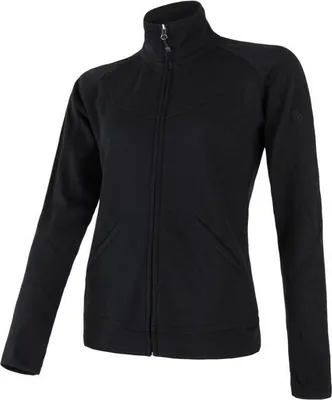 Zdjęcie produktu dla Bluza Sensor Merino Upper damska full zip czarna wielkość S 18200038-00