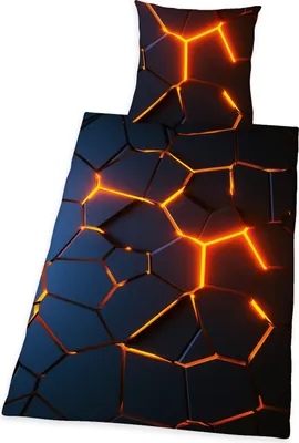 Produktbild von Herding - Coole Bettwäsche mit 3D-Effekt für Kinder und Jugendliche, Größe 135x200cm + 80x80cm