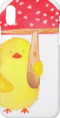 Produktbild von Mr. & Mrs. Panda Iphone 10 Handyhülle Küken Fliegenpilz - Weiß - Geschenk, Handy, Ostergrüße, Cover, Glückspilz, Ostern, X, Hülle, Frohe