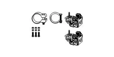 Produktbild von HJS 82 23 4168 Montagesatz Auspuffanlage Abgasanlage für RENAULT ESPACE IV (JK0/1)