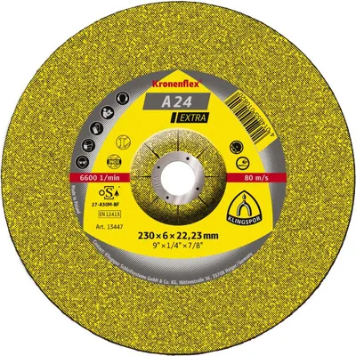 Obrázek produktu pro KLINGSPOR brusný kotouč A 24 Extra D 230 x S 6 mm - 13447