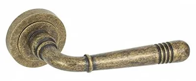 Produktbild von DOMINO Türgriff-Garnitur LOFT-R ohne Schlossrosette Bronze antik
