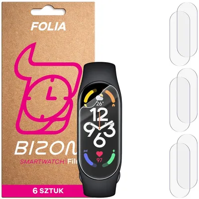 Produktbild von 6x Schutzfolie für den Bildschirm für Xiaomi Mi Band 7, Bizon Watch HydroFlex