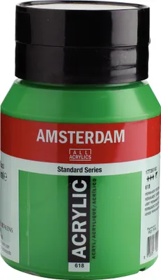 Produktbild von Royal Talens Acrylfarbe 500 ml Permanentgrün Hell 618 Malen