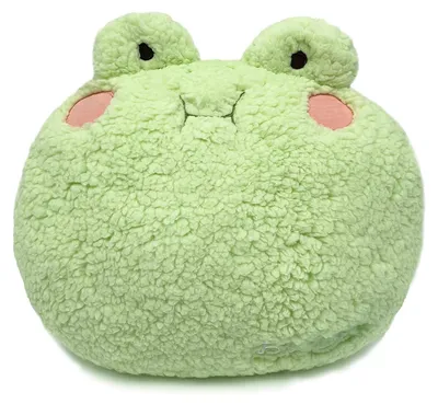 Immagine prodotto di Elzusha - Cuscino di peluche a forma di rana, dal design carino - Decorativo e multifunzionale