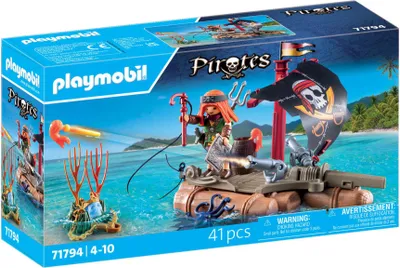 Produktbild von PLAYMOBIL Pirates Schatzbergung auf Piratenfloss 71794