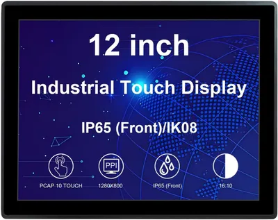 Obrázek produktu pro 12palcový průmyslový dotykový monitor - Dotyková obrazovka - LCD monitor - Průmyslový displej