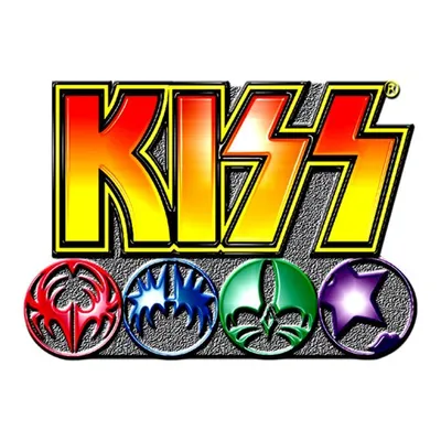 Produktbild von Kiss Logo & Icons Badge 31 x 20 mm